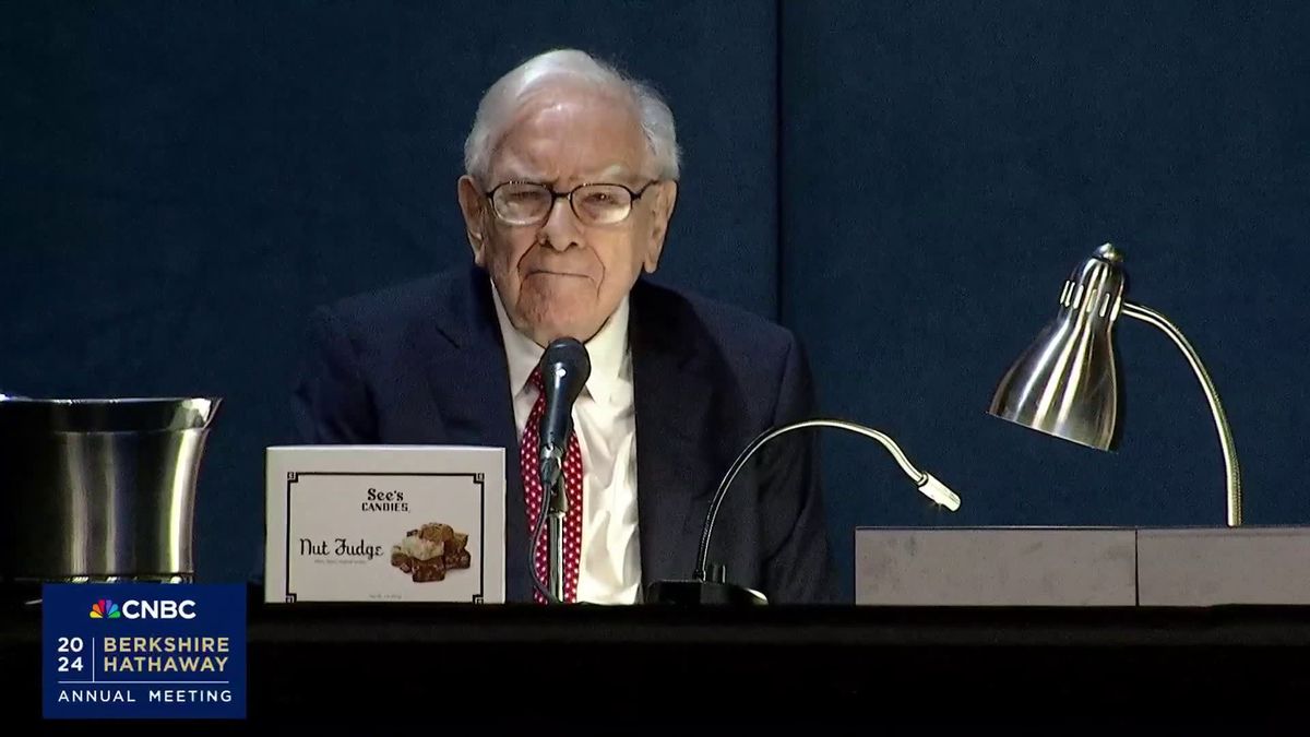 Berkshire Hathaway operating earnings soar 39% as Buffett's cash hoard swells to record $188 billion 1 Warren Buffett breaks down Berkshire's most recent quarter during annual meeting