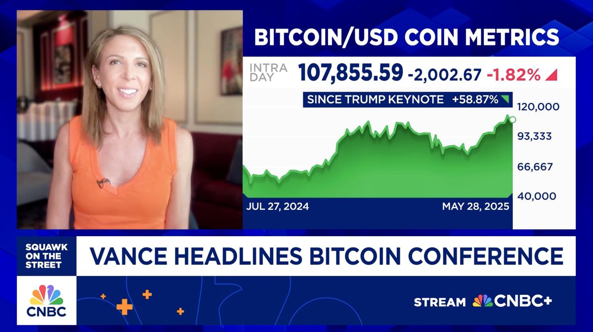 JD Vance tells bitcoin conference that stablecoins don't threaten the dollar 2 Vance headlines bitcoin conference