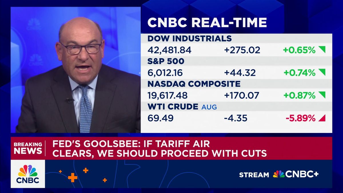 Fed Chair Powell speaks on Capitol Hill this week with politics front and center 1 Fed's Goolsbee: If tariff air clears, we should proceed with cuts