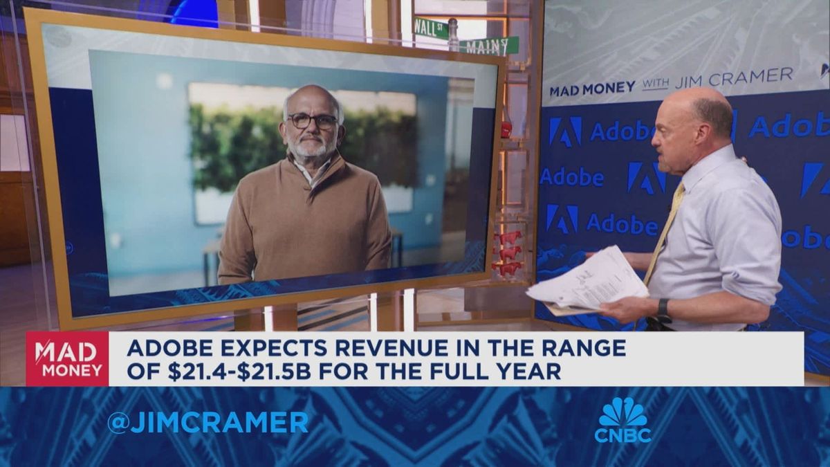 Adobe shares surge 15% for sharpest rally since 2020 1 Adobe CEO Shantanu Narayen: People have been seeing a lot of spend in AI and infrastructure