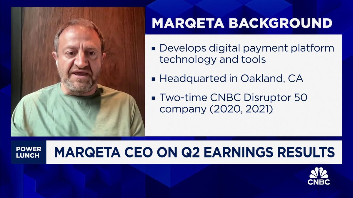 Marqeta shares plunge more than 30% on big forecast miss 1 Marqeta CEO on Q2 earnings, consumer trends and the end of cash