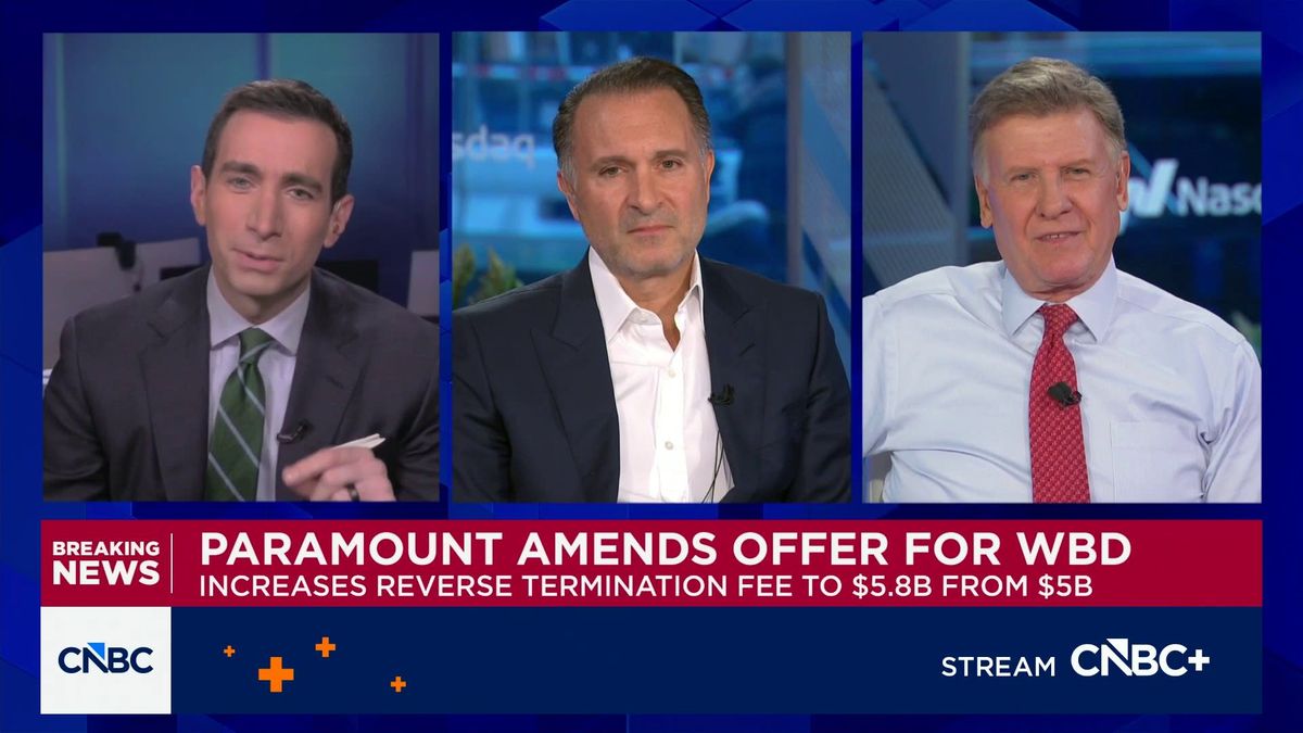 Paramount guarantees Larry Ellison backing in amended WBD bid 1 Paramount's amended offer is about shareholder value and certainty, says RedBird's Gerry Cardinale