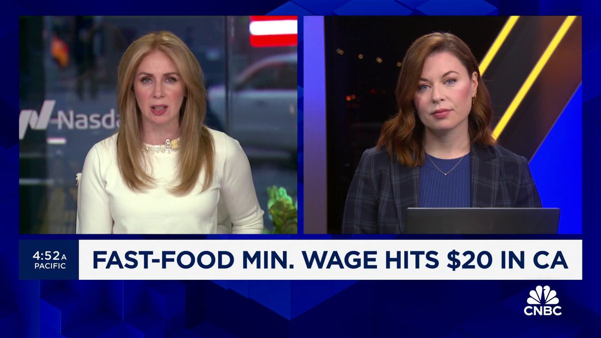 Here's why the minimum wage and some tax breaks don't budge despite inflation 1 Fast-food minimum wage hits $20 in California