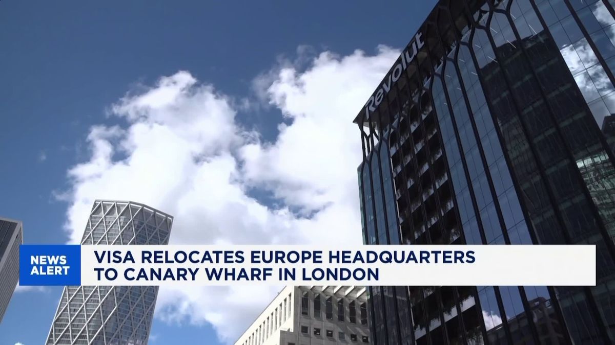 London's answer to Wall Street gains momentum as major firms sign on 1 Visa relocates its European HQ to Canary Wharf