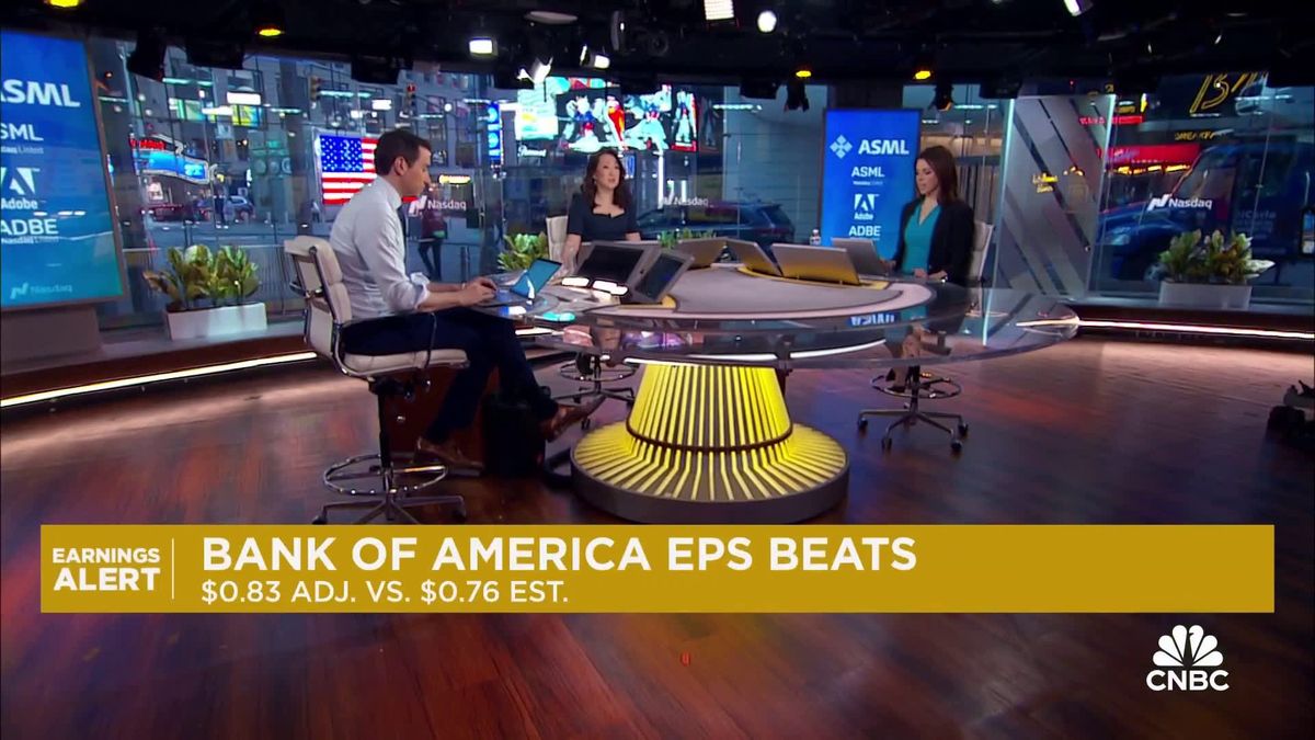 Bank of America tops estimates on better-than-expected interest income, investment banking 1 Bank of America tops estimates on better-than-expected interest income, investment banking