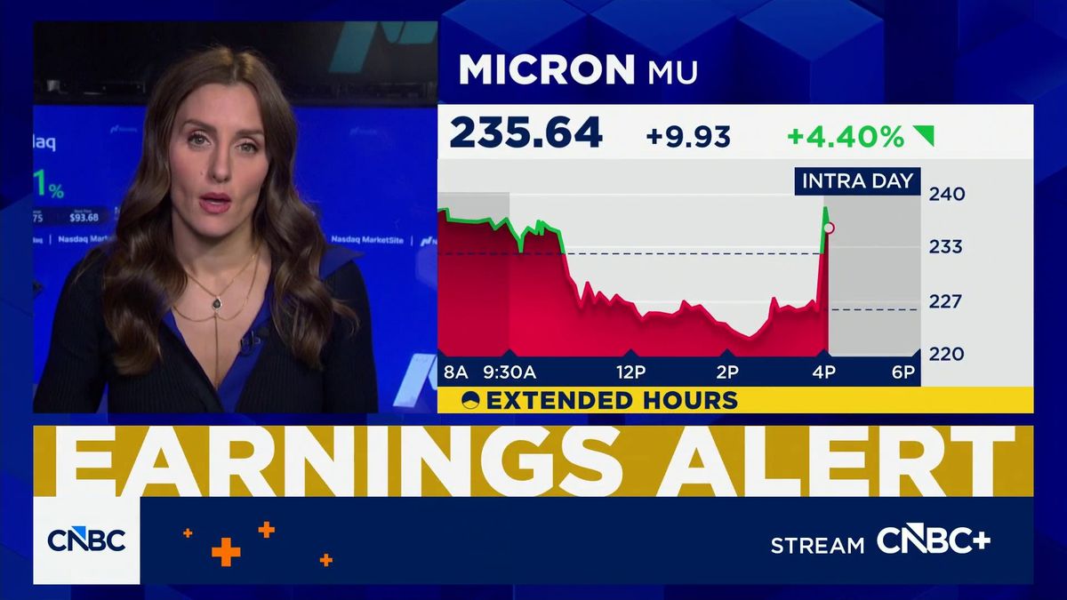 Micron stock pops 10% as AI memory demand soars: 'We are more than sold out' 1 Micron shares spike on better-than-expected quarterly results