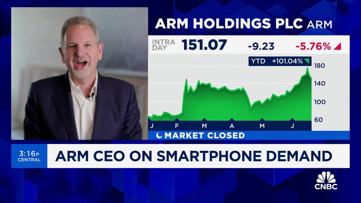 SoftBank stock hits its first record high in 24 years — Arm and AI helped it get there 2 Arm CEO Rene Haas talks the impact of AI and smartphone demand