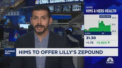 Hims & Hers shares rise as company adds new weight-loss medications to platform 1 Hims & Hers shares rise as company adds Eli Lilly's Zepbound