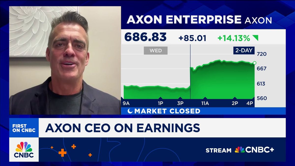 Taser maker Axon plunges 11% after earnings fall short due to tariff hit 1 We're in amazing position to take advantage of the AI era, says Axon CEO Rick Smith