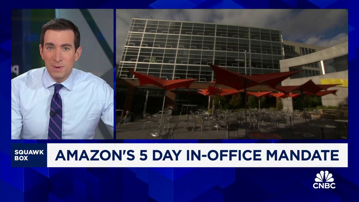Amazon cloud boss says employees unhappy with 5-day office mandate can leave