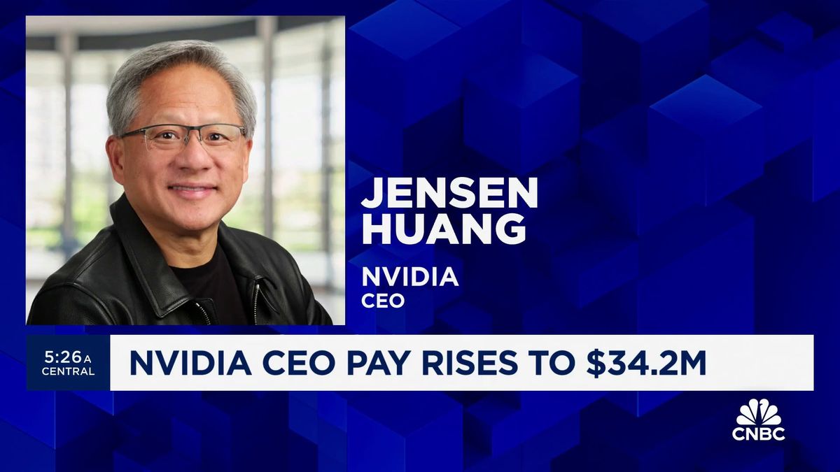 Nvidia CEO Jensen Huang's net worth swells from $3 billion to $90 billion in five years 1 Executive Edge: Nvidia CEO pay rises to $34.2 million