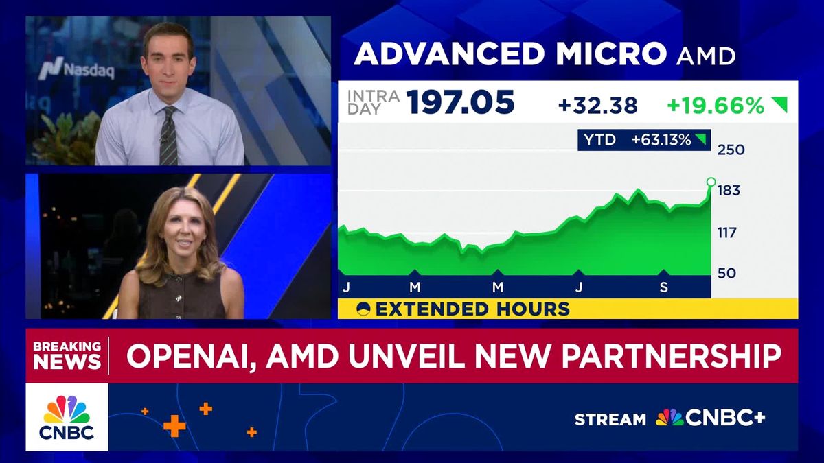 AMD stock skyrockets 25% as OpenAI looks to take stake in AI chipmaker 1 AMD stock skyrockets 25% as OpenAI looks to take stake through AI chip deal