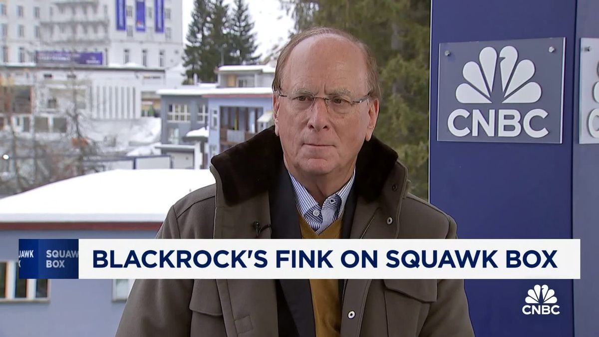 BlackRock's Fink sees potential risks and says the bond market will tell us where we are going 2 Watch CNBC's full interview with BlackRock chairman and CEO Larry Fink
