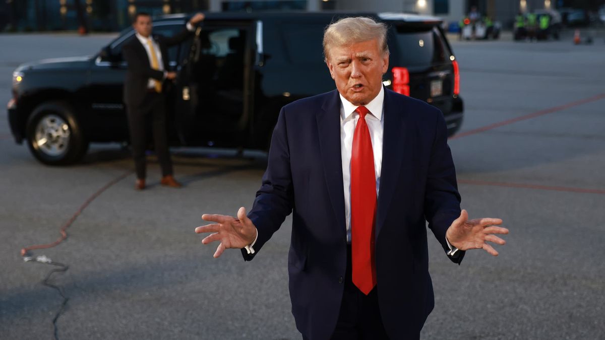 Trump returns to Twitter, now X, to post his mugshot
