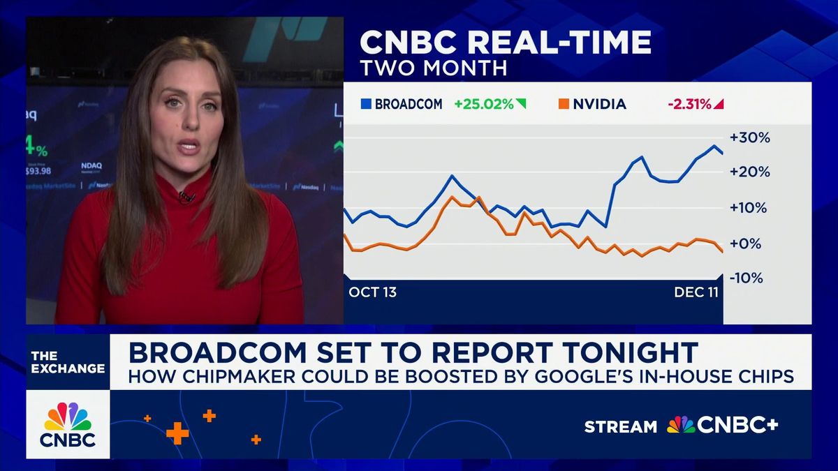 Chip stocks pop after TSMC's earnings beat boosts confidence in industrywide demand 1 How Broadcom could be boosted by Google's in-house chips