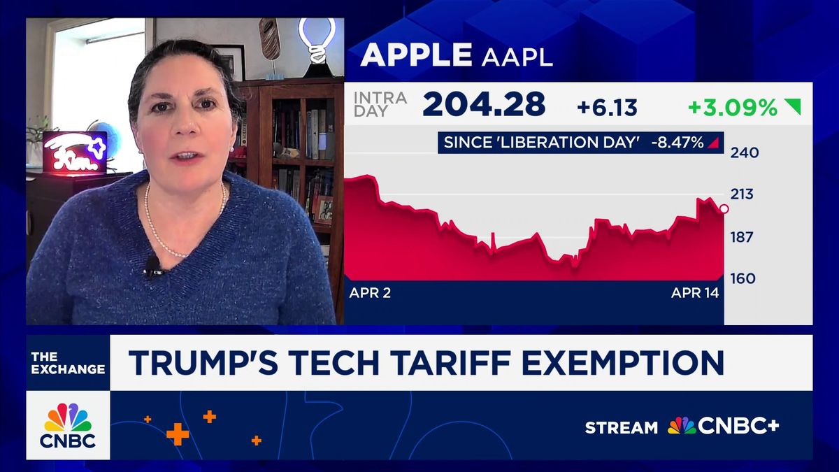 Apple regains $3 trillion market cap after Trump exempts tariffs on iPhones 1 Having exposure to Apple is important, says Bokeh’s Kim Forrest