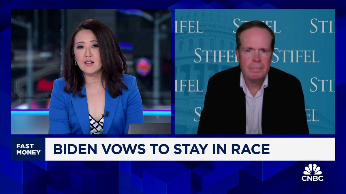 'Make or break week:' Stifel sees 40% chance of President Biden dropping out of the race 1 40% chance President Biden drops out of the race, Stifel estimates