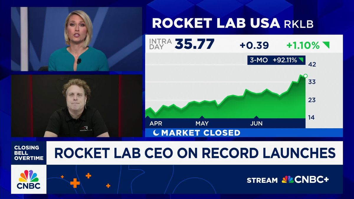 Rocket Lab stock jumps 8%, building on strong two-month rally 1 Rocket Lab CEO Peter Beck: One thing I don't worry about at night is demand