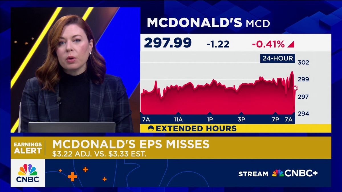 McDonald’s earnings miss estimates, but sales are rising in ‘challenging environment’