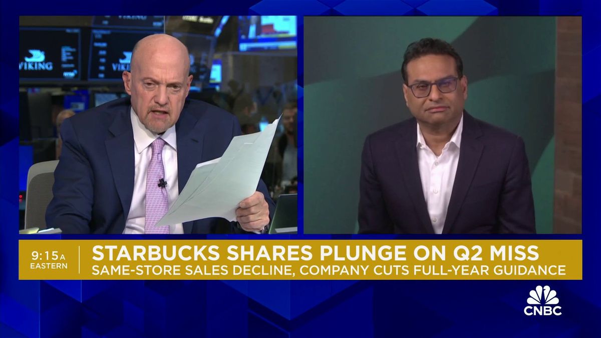 Starbucks is set to resume union negotiations as it confronts issues at its stores 1 Starbucks CEO on Q2 miss: Didn't communicate the value we provide in a more aggressive manner