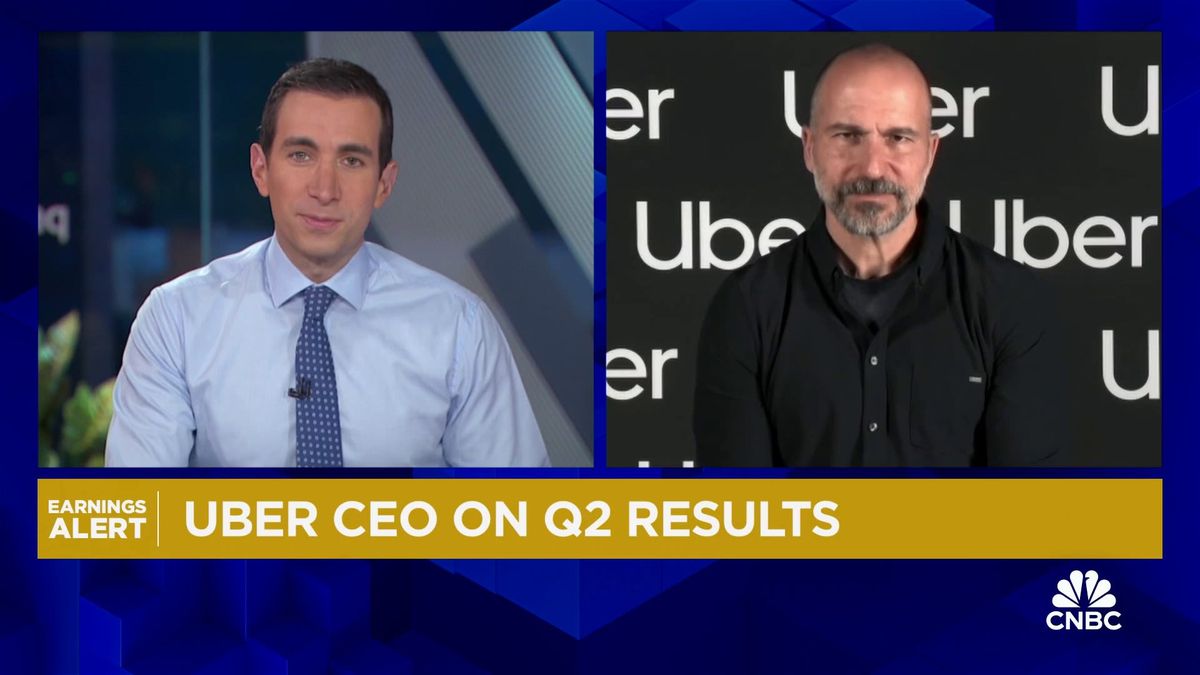 Uber reports better-than-expected earnings and revenue for second quarter 1 Uber CEO Dara Khosrowshahi on Q2 results: Company is really hitting on all cylinders