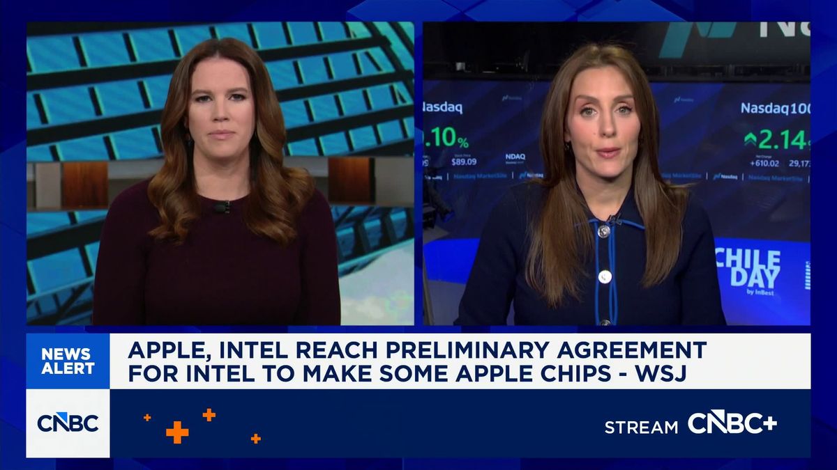 Intel shares soar on Apple chip deal report. Here's why it signals a total pivot for chipmaking 1 Intel reaches preliminary agreement to make Apple chips