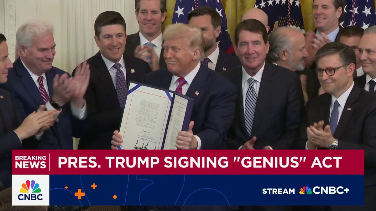 Sen. Kirsten Gillibrand 'optimistic' Senate Agriculture will advance crypto bill despite differences 3 President Trump signs the GENIUS Act into law