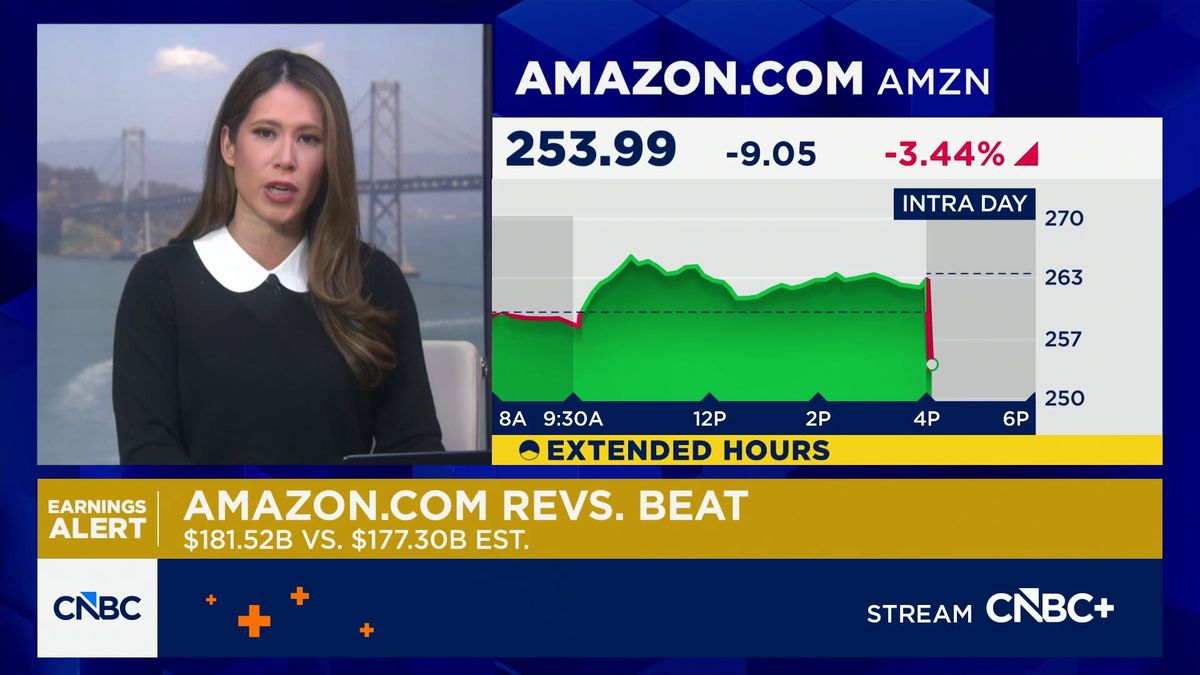 Amazon earnings beat expectations with strong cloud growth 1 Amazon posts quarterly beat on earnings and revenue