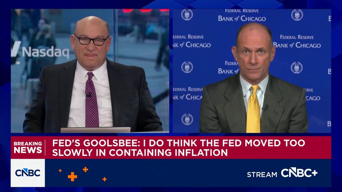 Fed's Goolsbee says inflation could come 'roaring back' if central bank independence goes away 2 Watch CNBC's full interview with Chicago Fed President Austan Goolsbee