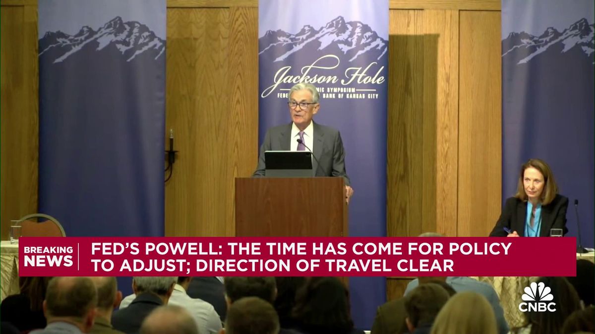 Fed Chair Powell indicates interest rate cuts ahead: 'The time has come for policy to adjust' 1 Fed Chair Powell indicates interest rate cuts ahead: 'The time has come for policy to adjust'