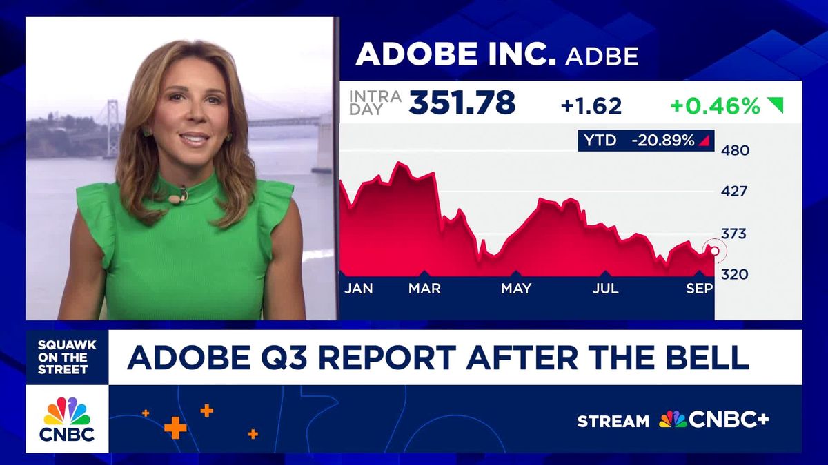 Adobe's stock gains on earnings, revenue beat 2 Adobe Q3 report after the bell: Here's what to watch