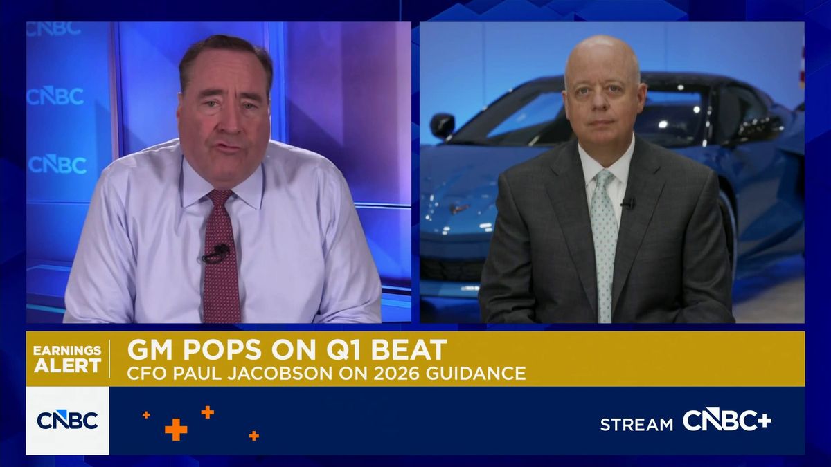 GM: Iran war causing cost increases, but pricey vehicles continue to sell 1 GM CFO Paul Jacobson on Q1 results, $500M tariff relief benefit and 2026 guidance