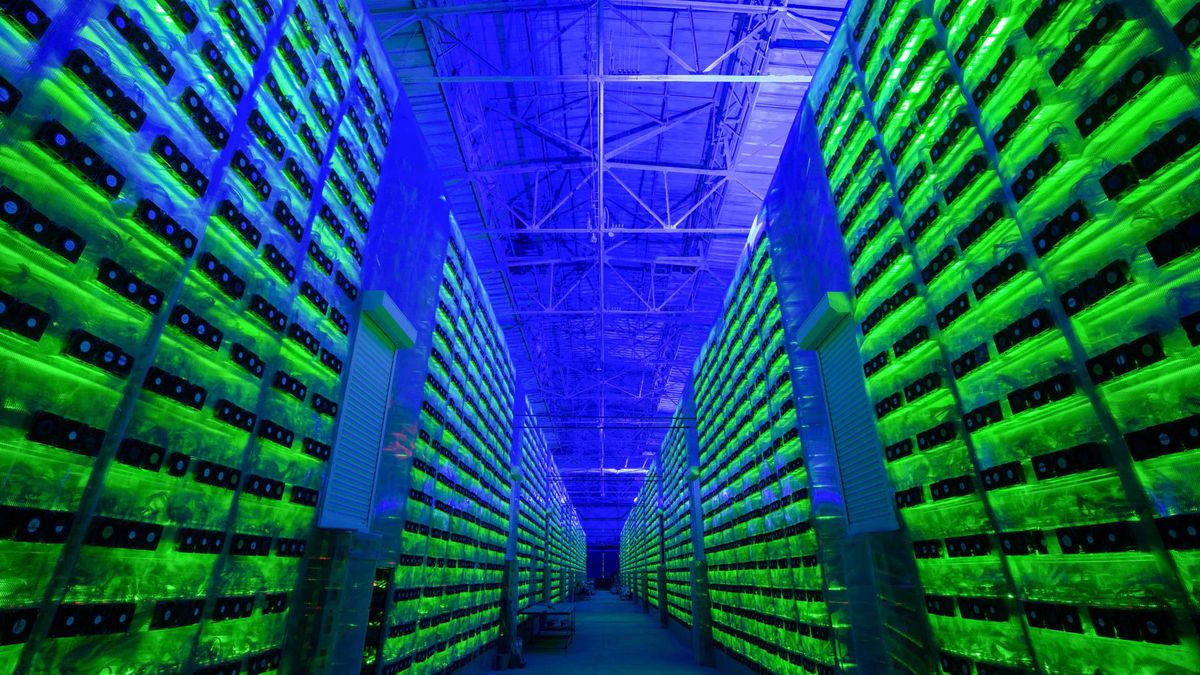 Bitcoin mining stocks tumble after the cryptocurrency briefly touches ,000
