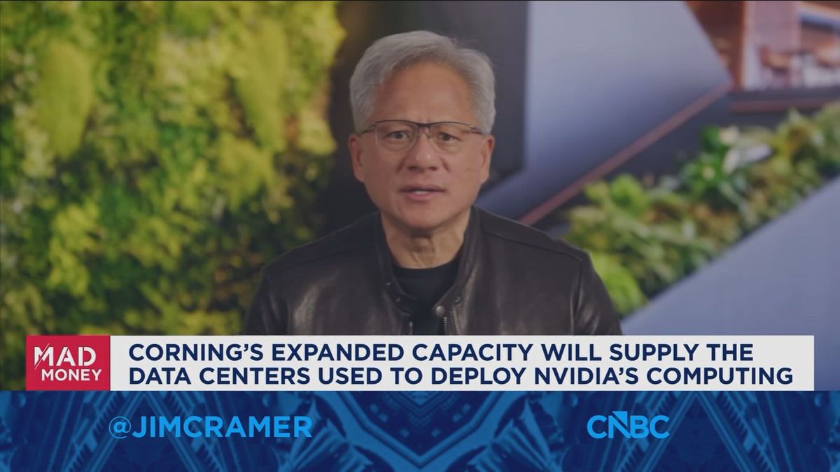 Wall Street sees 'changing of the guard in AI' as Intel, AMD shares soar while Nvidia lags 2 Nvidia CEO Jensen Huang says Corning partnership will 'revitalize American manufacturing'