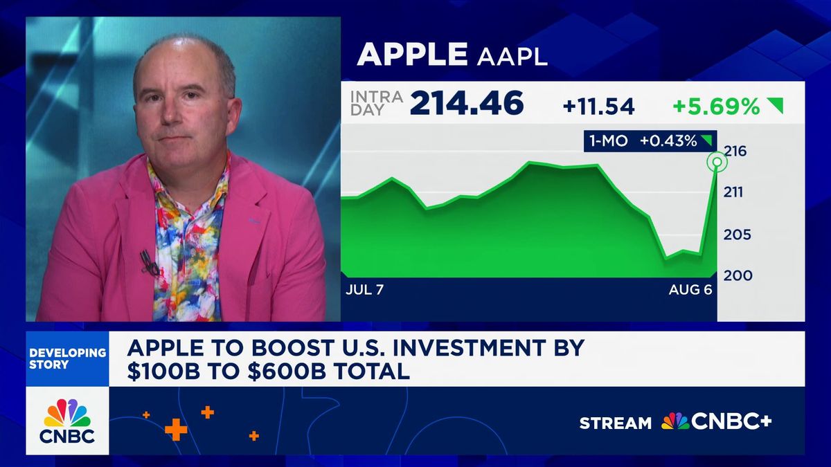 Apple and Trump detail $100 billion U.S. spending expansion, including $2.5 billion for an iPhone glass factory 1 Apple's bigger issue continues to be its missing AI, says Wedbush's Dan Ives