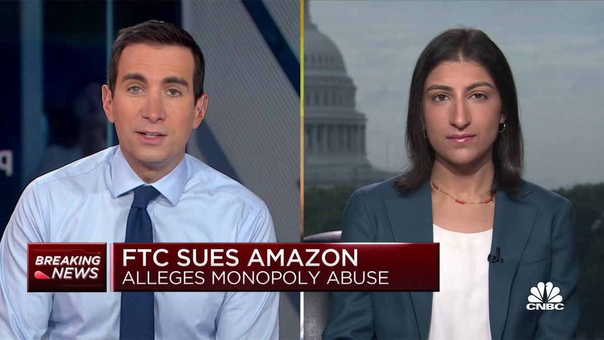 Amazon sellers sound off on the FTC's 'long-overdue' antitrust case 1 FTC Chair Lina Khan: Amazon lawsuit is about protecting free and fair competition