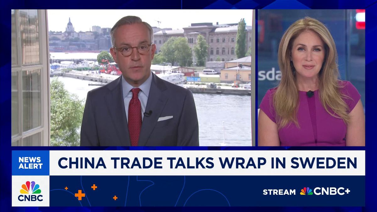 China's July manufacturing activity contracts more than expected — declines for fourth-straight month 1 China trade talks wrap in Sweden: Here are the key takeaways