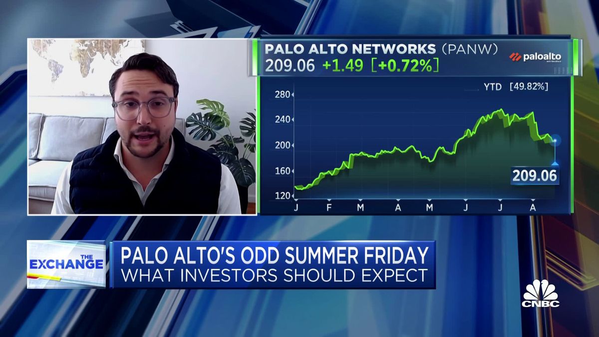 Palo Alto Networks shares rise more than 16% after earnings report 1 Palo Alto's surge in product growth is undergoing digestion, says Jefferies' Joseph Gallo