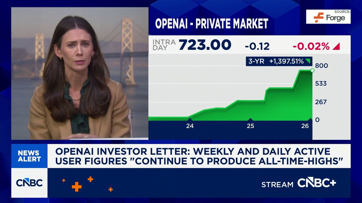 OpenEvidence, the 'ChatGPT for doctors,' doubles valuation to $12 billion 2 OpenAI Investor Letter: Weekly and daily active user figures 'continue to produce all-time highs'