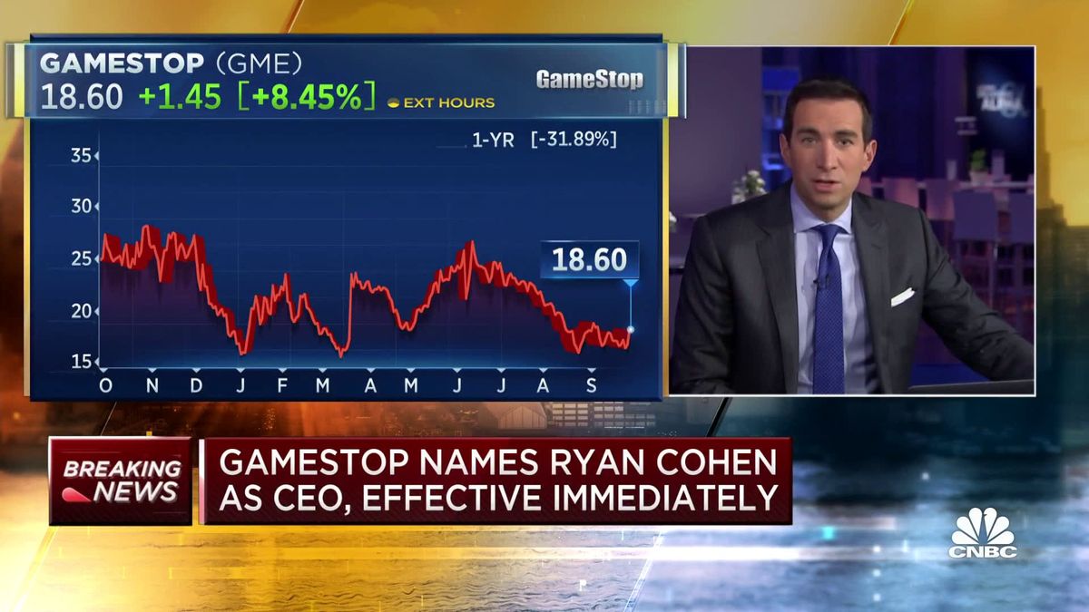 GameStop names Ryan Cohen as CEO effective immediately, won't receive salary 1 GameStop names Ryan Cohen as CEO effective immediately