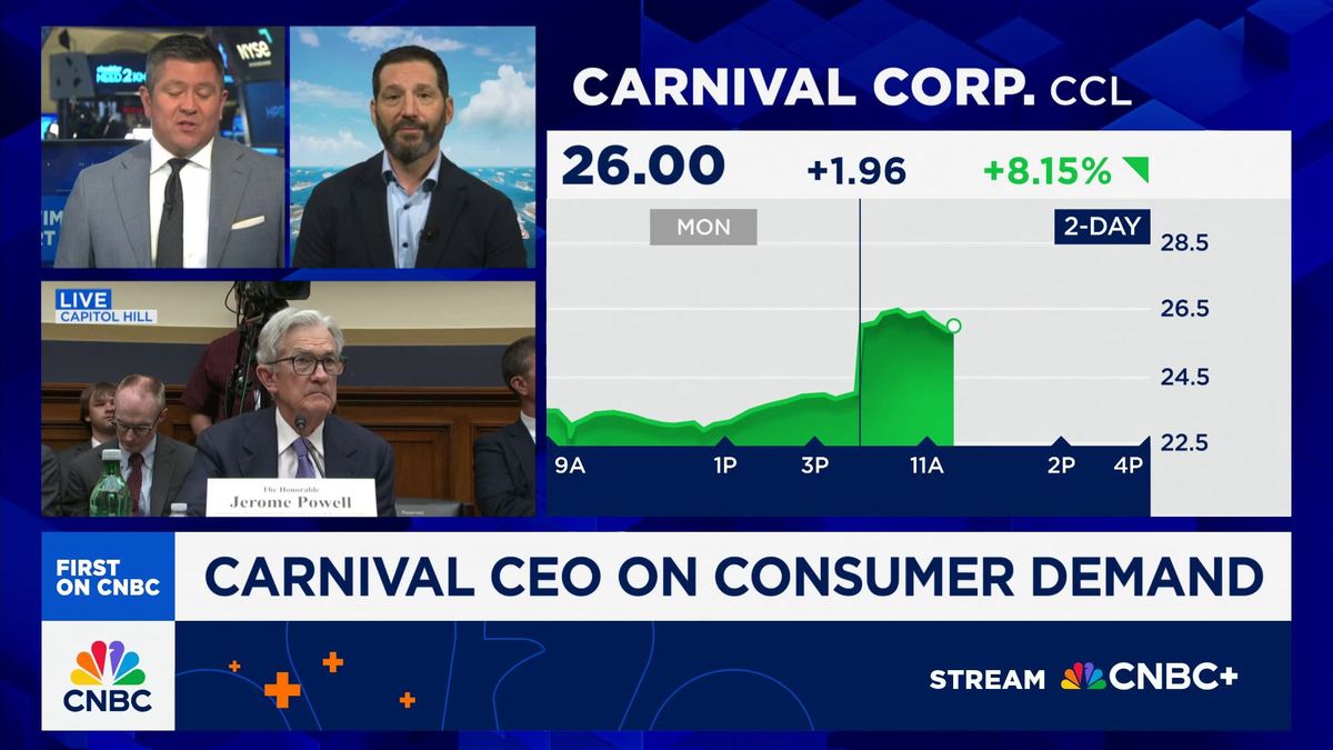 Carnival shares pop on earnings beat and raised full-year outlook 1 Business is strong and our brand is amazing, says Carnival Corporation CEO Josh Weinstein