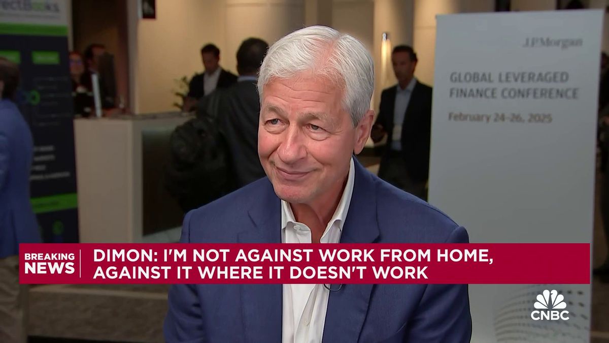 Jamie Dimon calls U.S. government 'inefficient' and says Elon Musk's DOGE effort 'needs to be done' 2 Watch CNBC's full interview with JPMorgan CEO Jamie Dimon