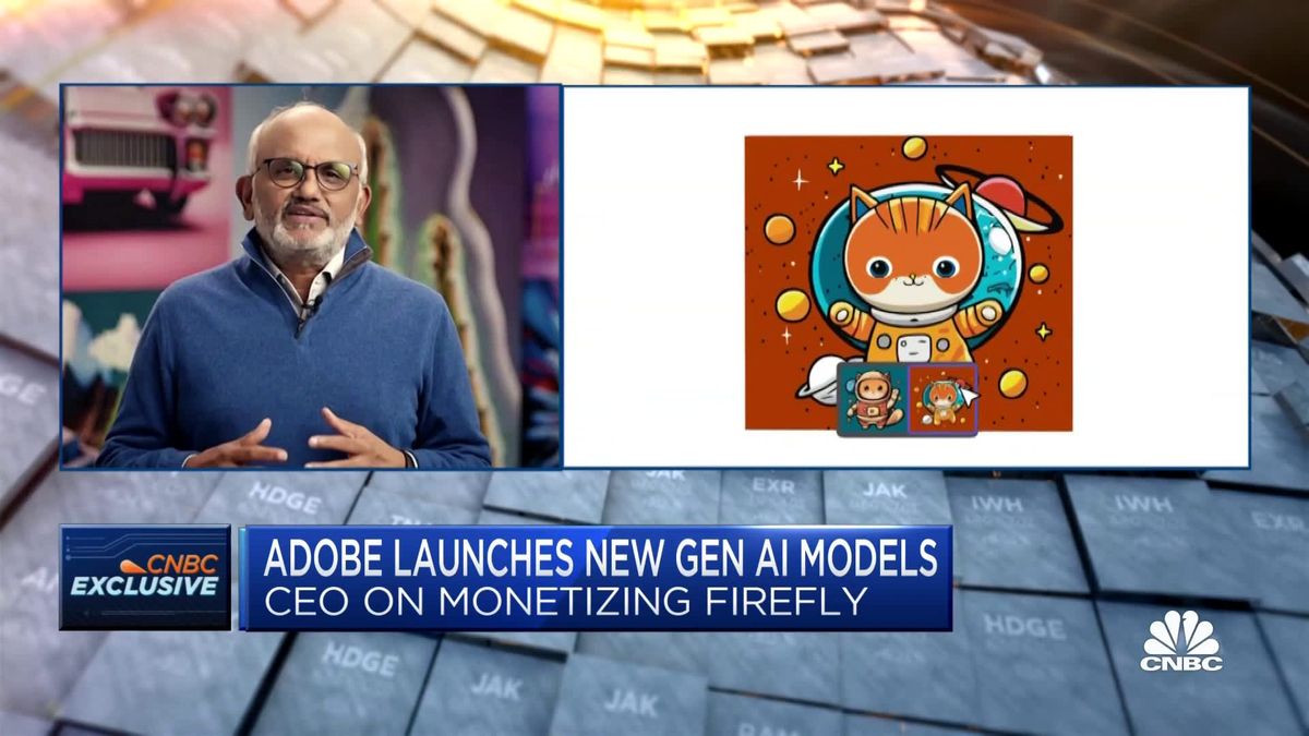 How a 75-year-old Indian-American tech entrepreneur is betting $1 billion of his own fortune on AI's future 1 Adobe CEO on new AI models, monetizing Firefly and new growth