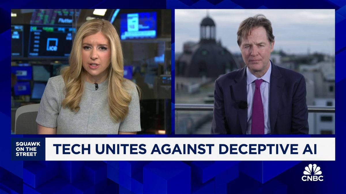 Meta is building a giant AI model to power its 'entire video ecosystem,' exec says 2 Watch CNBC’s full interview with Meta’s Nick Clegg