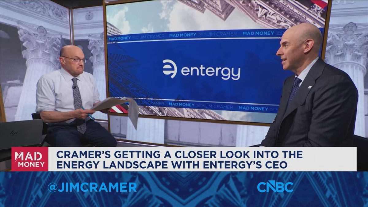 Entergy CEO pushes back on fears that AI data centers will drive up electricity bills 1 Entergy CEO: We produce steady predictable returns, but they have been a lot higher than in the past