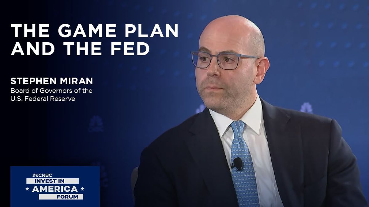 Fed's Miran sees China trade tensions as a further reason for quick interest rate cuts 2 The Game Plan and The Fed