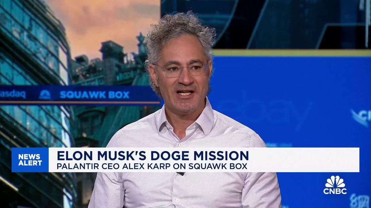Palantir is soaring while its tech peers are sinking. Here's why 2 Palantir CEO on Elon Musk & DOGE: Biggest problem in society is the 'legitimacy of our institutions'