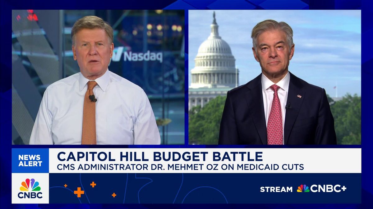 Why millions of Americans would lose health insurance under House GOP megabill 1 CMS Administrator Dr. Oz: Major goal in Medicaid is to align the federal government with the states