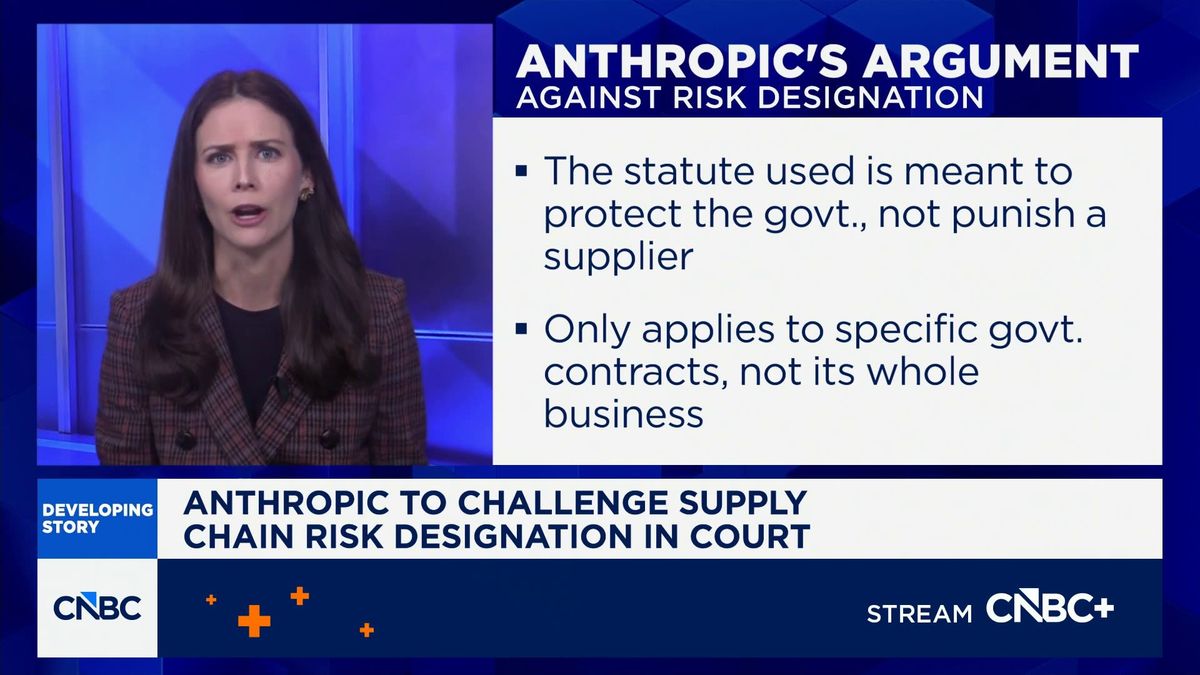Anthropic was the Pentagon's choice for AI. Now it's banned and experts are worried 1 Anthropic to challenge supply chain risk designation in court