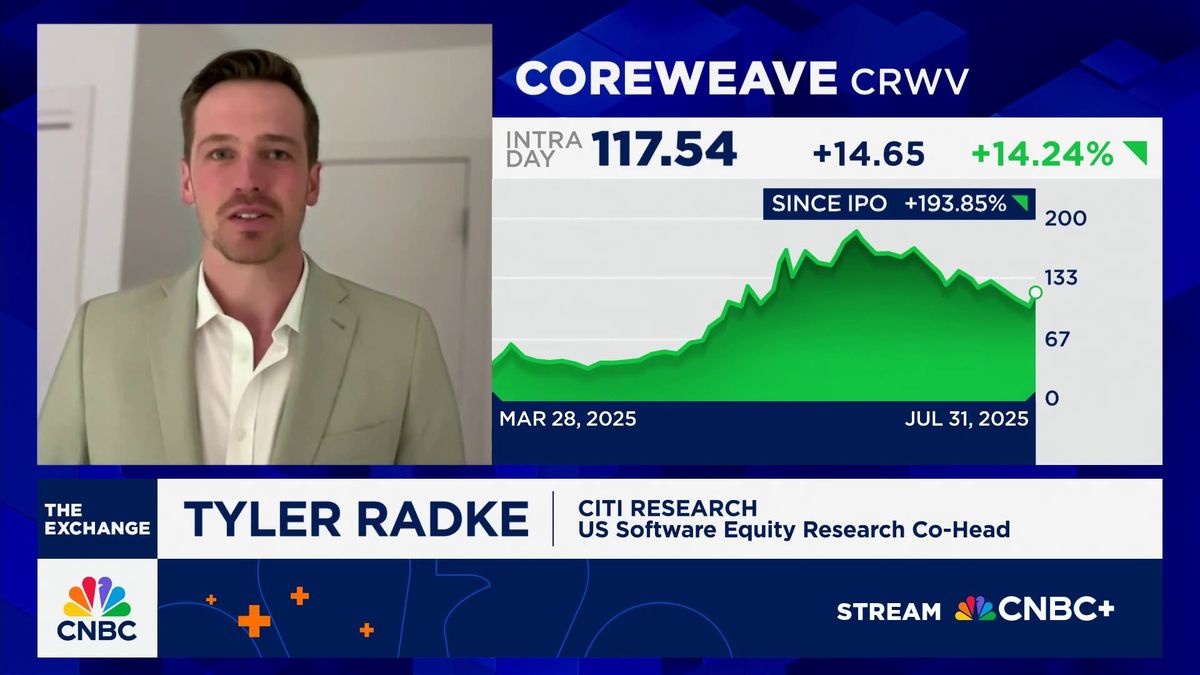 CoreWeave shares drop even as revenue and guidance top estimates 1 Citi's Tyler Radke's bullish call on CoreWeave, upgraded to buy